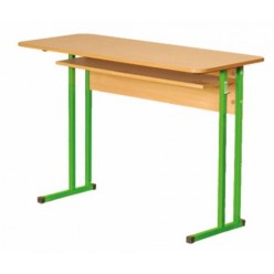 Laboratory chemical table with plastic tableware №6 1200х600х760
